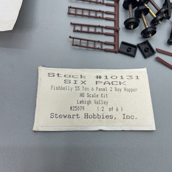 Stewart HO Lehigh Valley 25079 Fishbelly 55 Ton 6 Panel 2 Bay Hopper Train Car - Picture 3 of 12